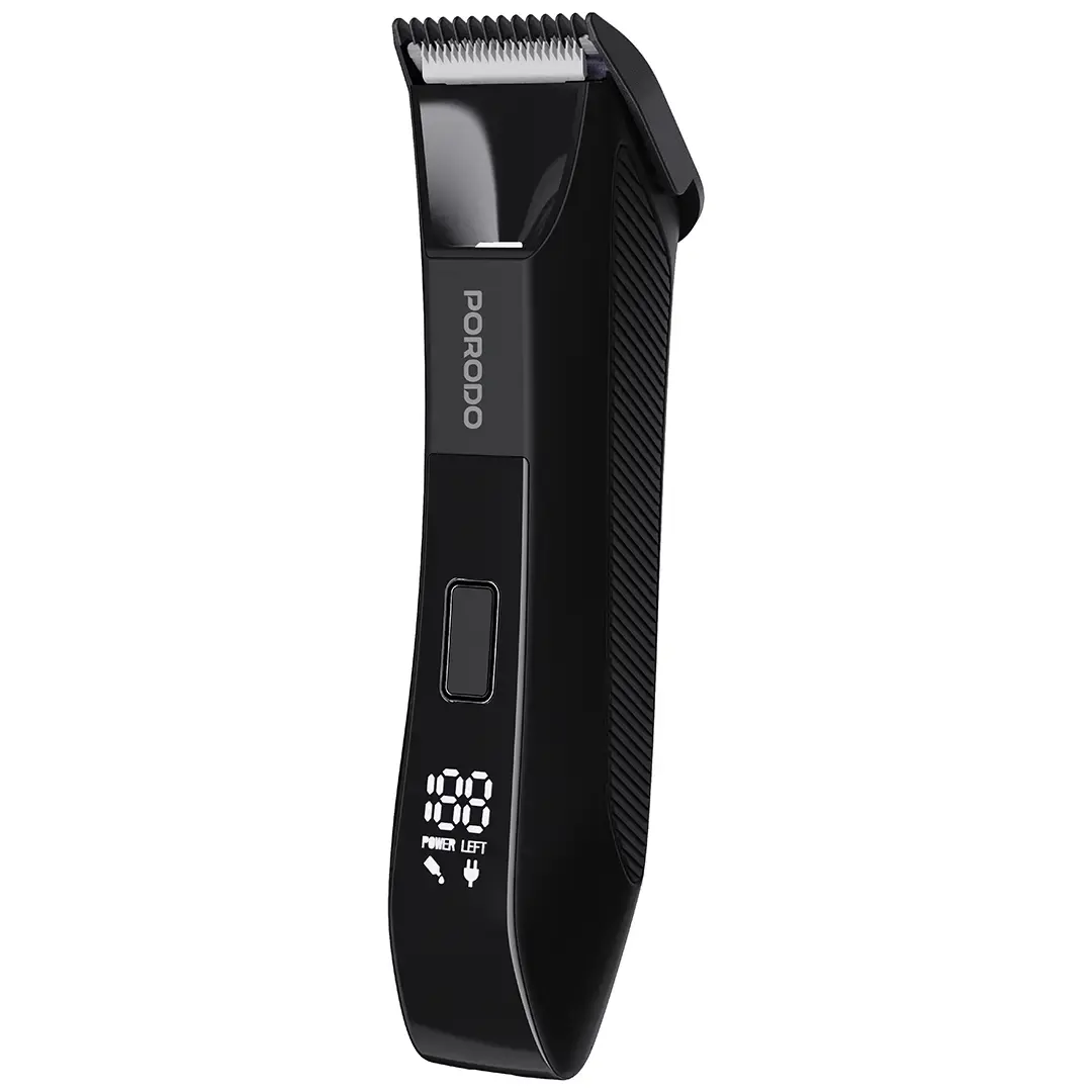 Porodo Lifestyle Ceramic Blade Grooming Trimmer with Digital Display - PDLFST8126BK