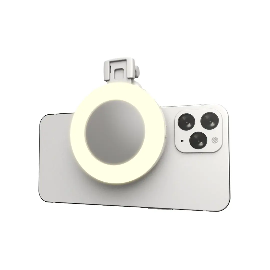 Porodo Lifestyle Clip-On Mirror Fill Light - PD-LFST153-WH