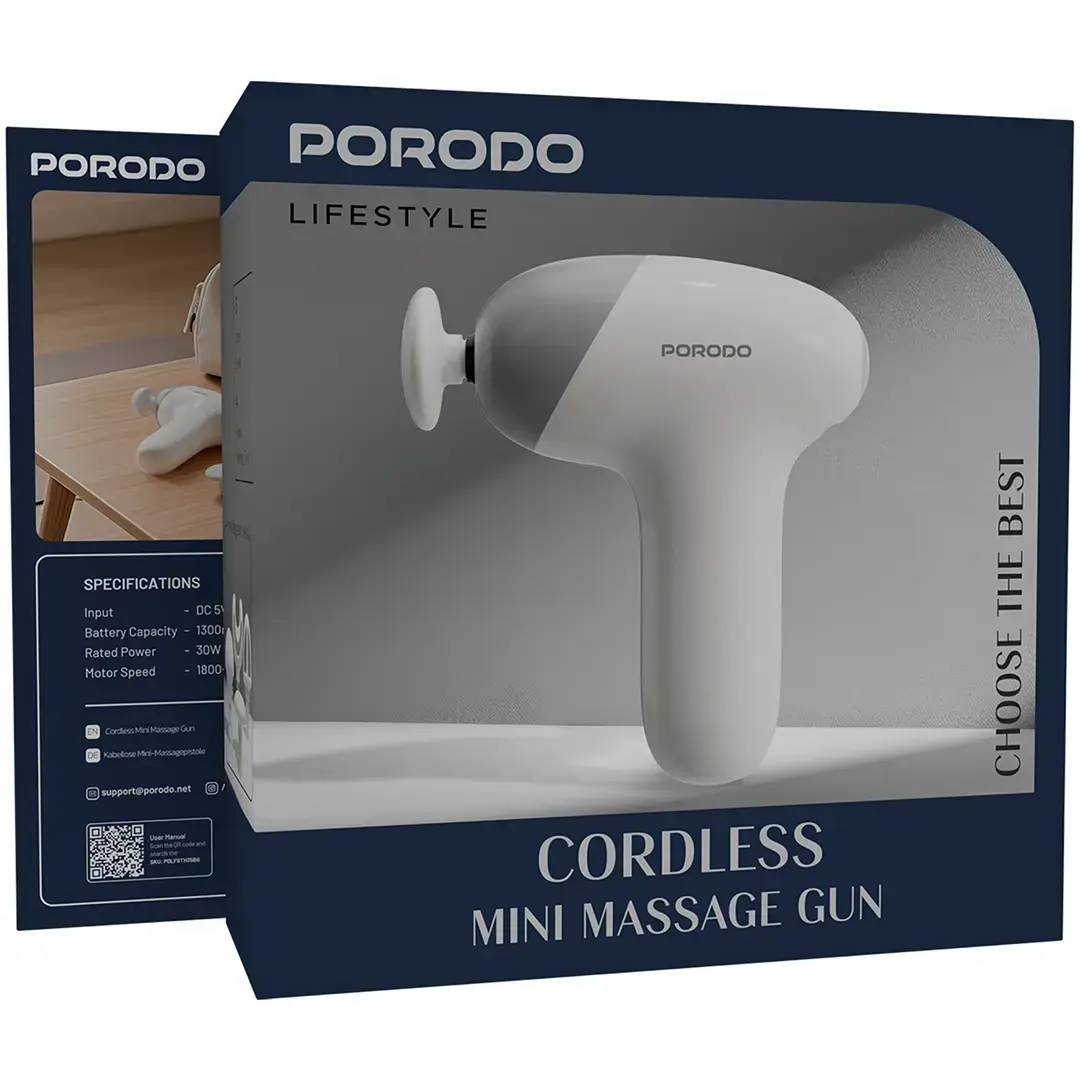 Porodo Lifestyle Cordless Mini Massage Gun - PDLFSTH35BG