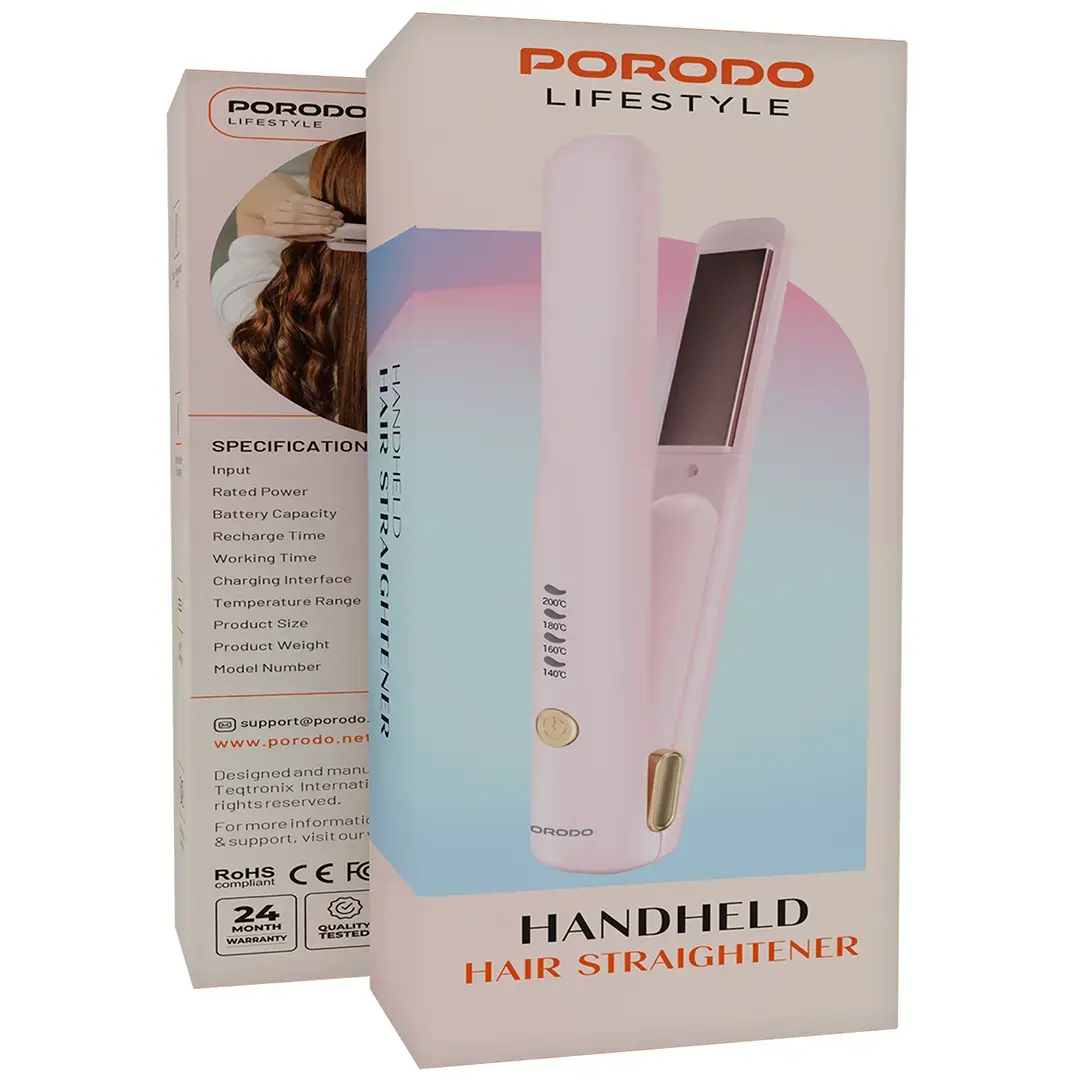 Porodo Lifestyle Handheld Hair Straughtener - PDBL006PK