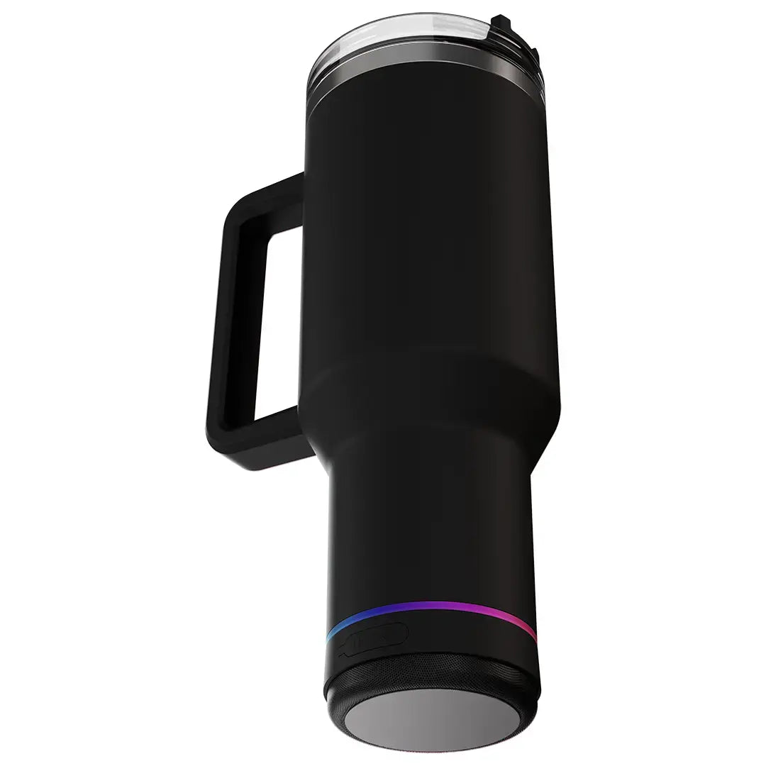 Porodo Lifestyle HydroTunes Bluetooth Speaker Tumbler With High-Quality Sound - PDLFSTBTBK
