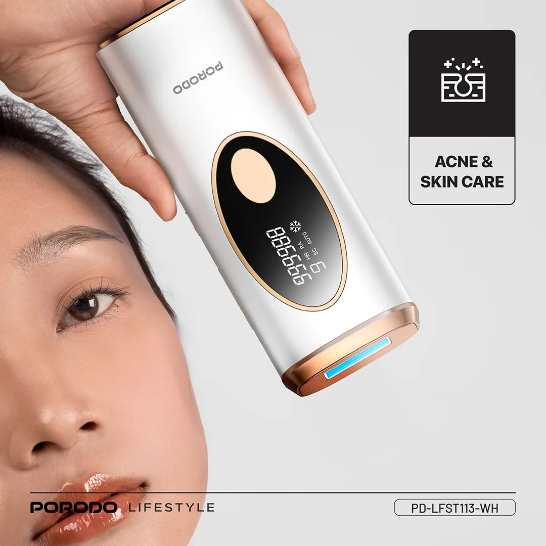 Porodo Lifestyle IPL Hair Removal Advanced Skincare Technology - PD-LFST113-WH