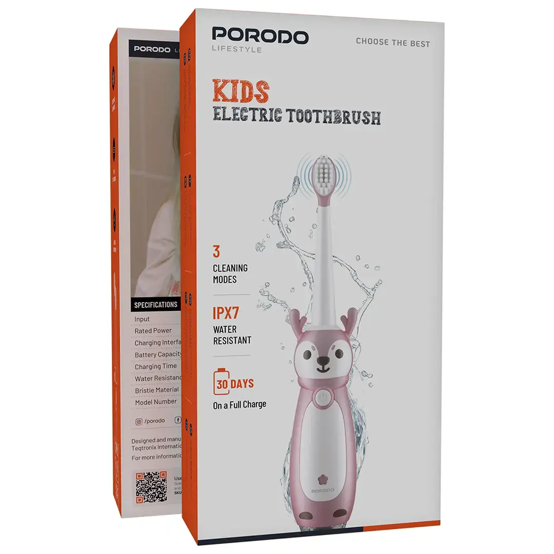 Porodo Lifestyle Kids Electric Toothbrush - PDLFSTK12BL