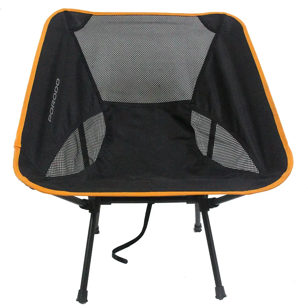 Porodo Lifestyle Mesh fabric Comfort camping chair with Handy Storage Pouch - PDLFSTMG01PBK