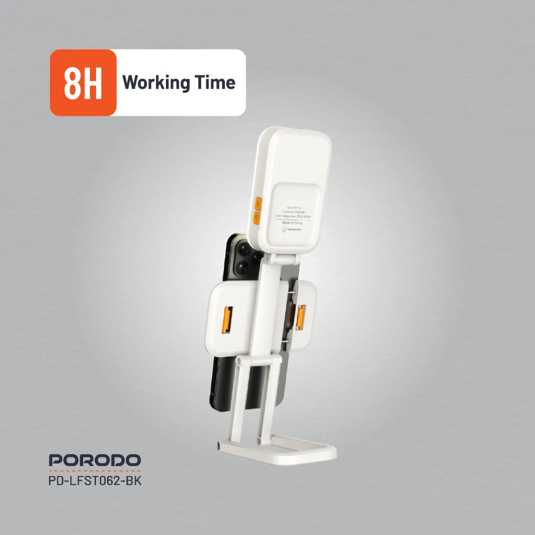 Porodo Lifestyle Phone Stand Fill Light - PD-LFST062-WH