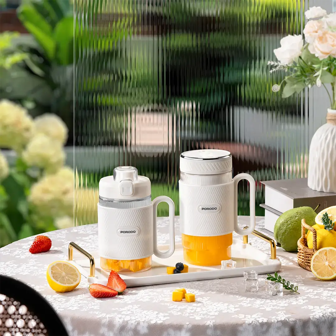 Porodo Lifestyle Portable Dual-Cup Smoothie Blender - PDGCZ0710WH