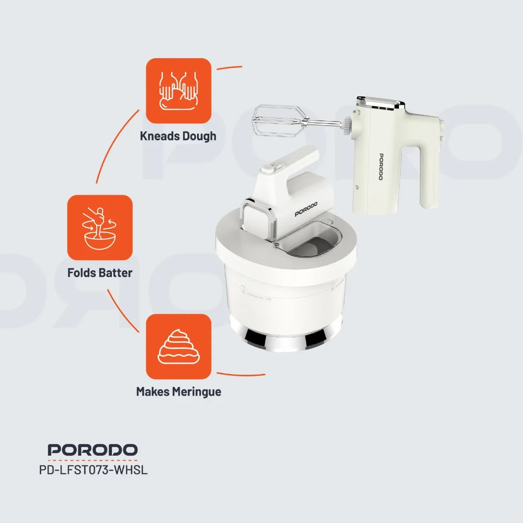 Porodo Lifestyle Spill-Proof Dual Mode Mixer - PD-LFST073-WHSL