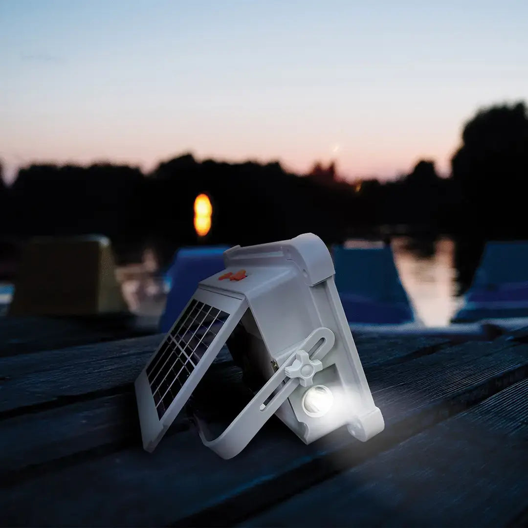 Porodo Lifestyle Sunlite Solar-Powered Rechargeable Outdoor LED Light - PDQTS100WH