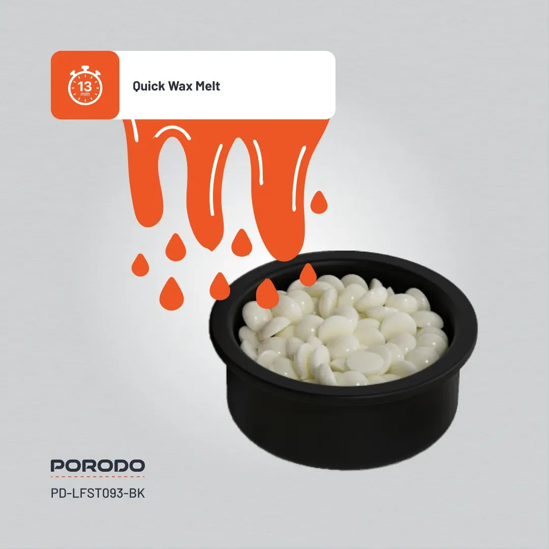 Porodo Lifestyle Wax Warming Hair Removal Kit - PD-LFST093-BK