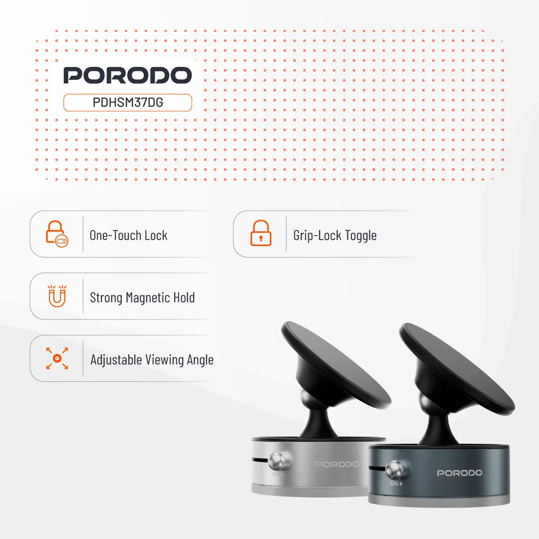 Porodo Multi-Surface MagSafe Phone Mount - PDHSM37DG