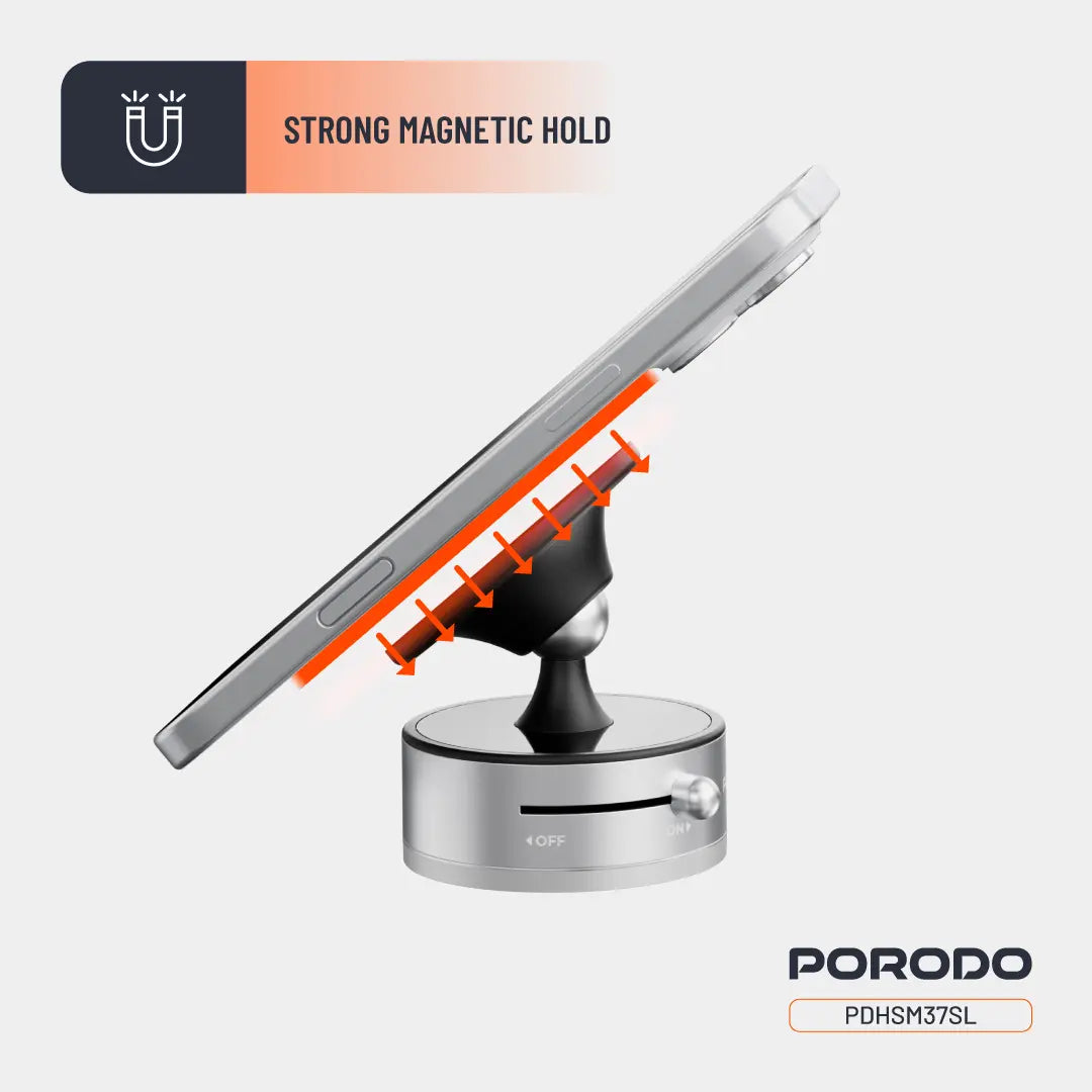 Porodo Multi-Surface MagSafe Phone Mount - PDHSM37DG