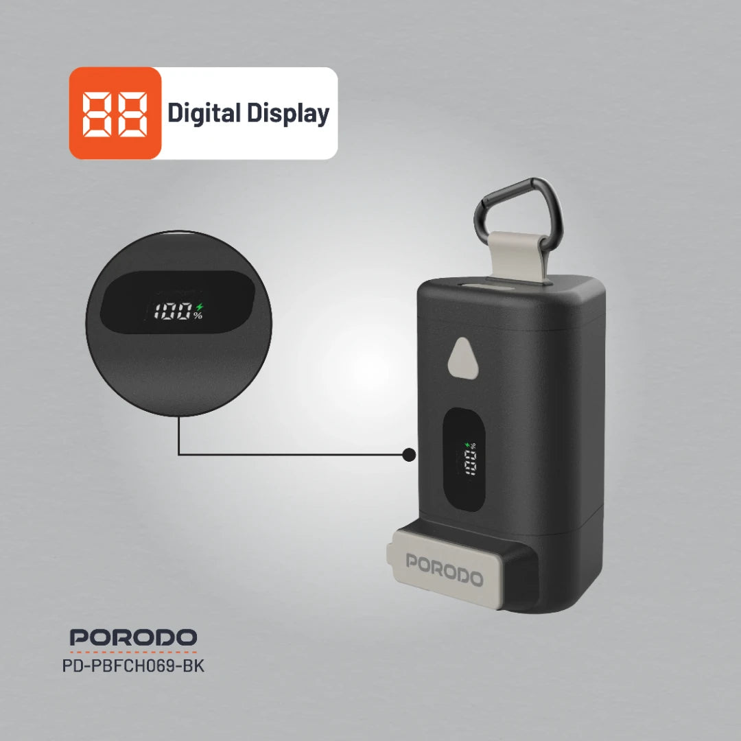 Porodo Power Bank PB069 15000mAh - PD-PBFCH069-BK