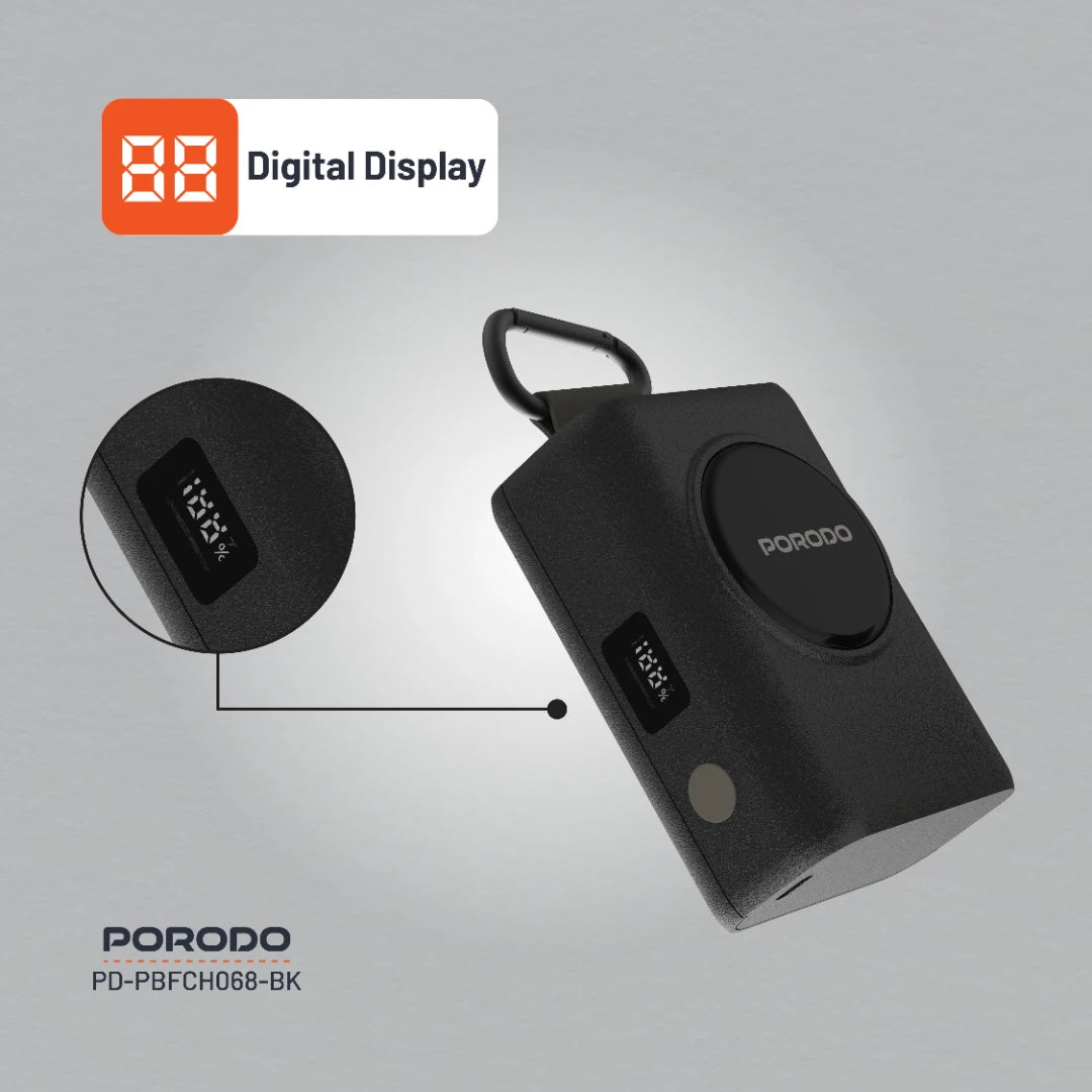 Porodo Power Bank PB068 10000mAh - PD-PBFCH068-BK