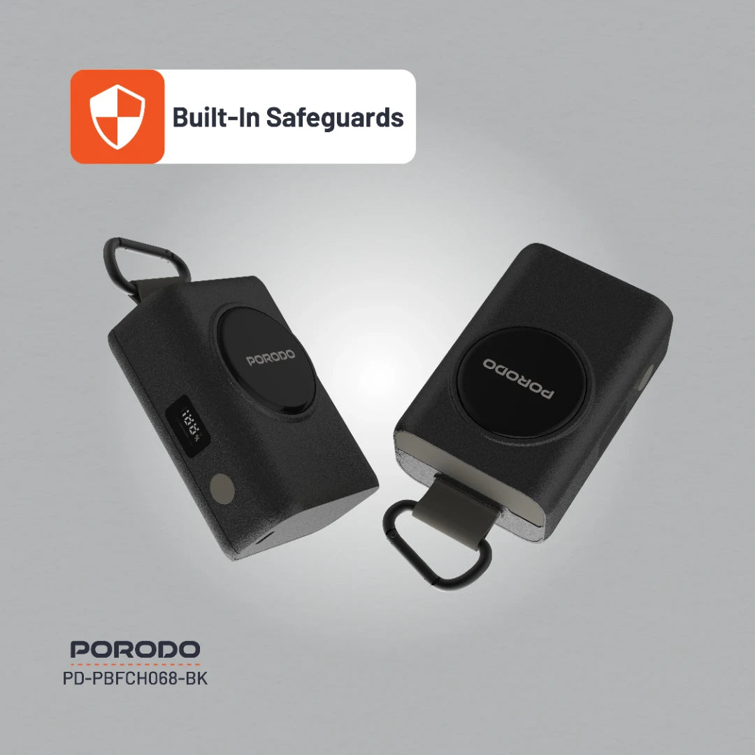 Porodo Power Bank PB068 10000mAh - PD-PBFCH068-BK