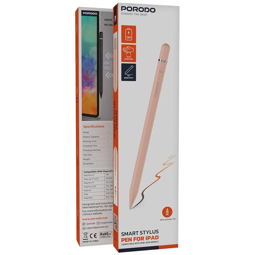 Porodo Smart Stylus Pen for Ipad - PDSPP7CWH