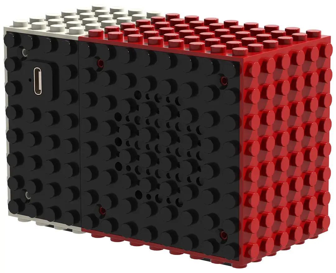 Porodo Soundtec MiniBlock Portable Stereo Speaker - PDSTDW16RD