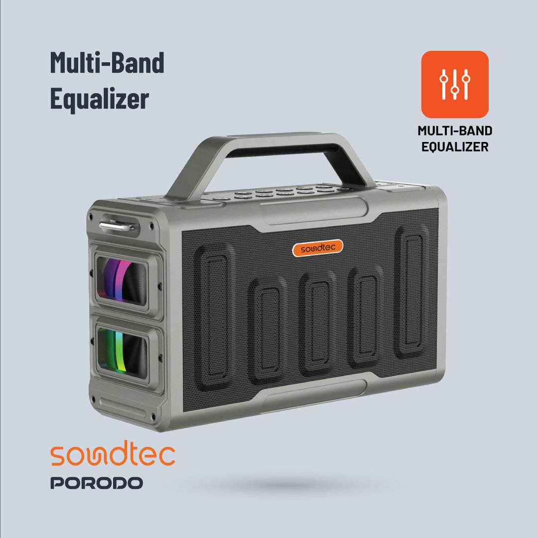 Porodo Soundtec Surge 2.2 Channel Party Speaker - PD-STPS100-BK