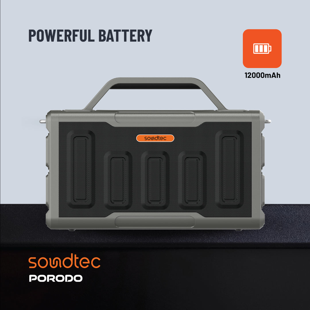 Porodo Soundtec Surge 2.2 Channel Party Speaker - PD-STPS100-BK