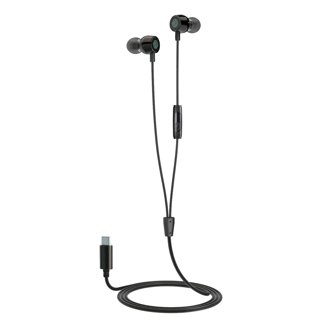 Porodo Soundtec Touch Controls Earphone - PD-STWLEP048-BK