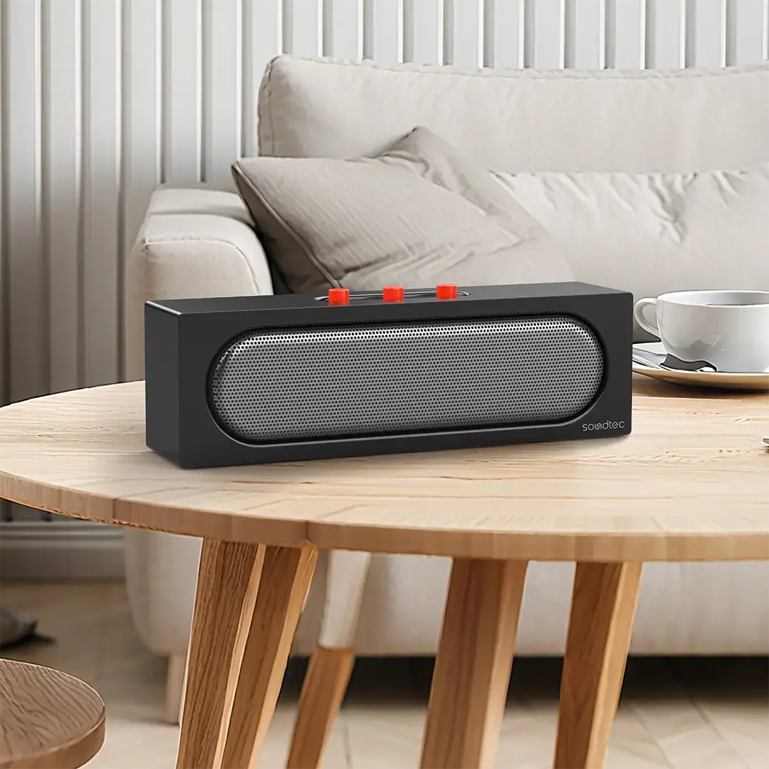 Porodo Soundtec Vibe Bar Portable Stereo Speaker - PDWBT512BK
