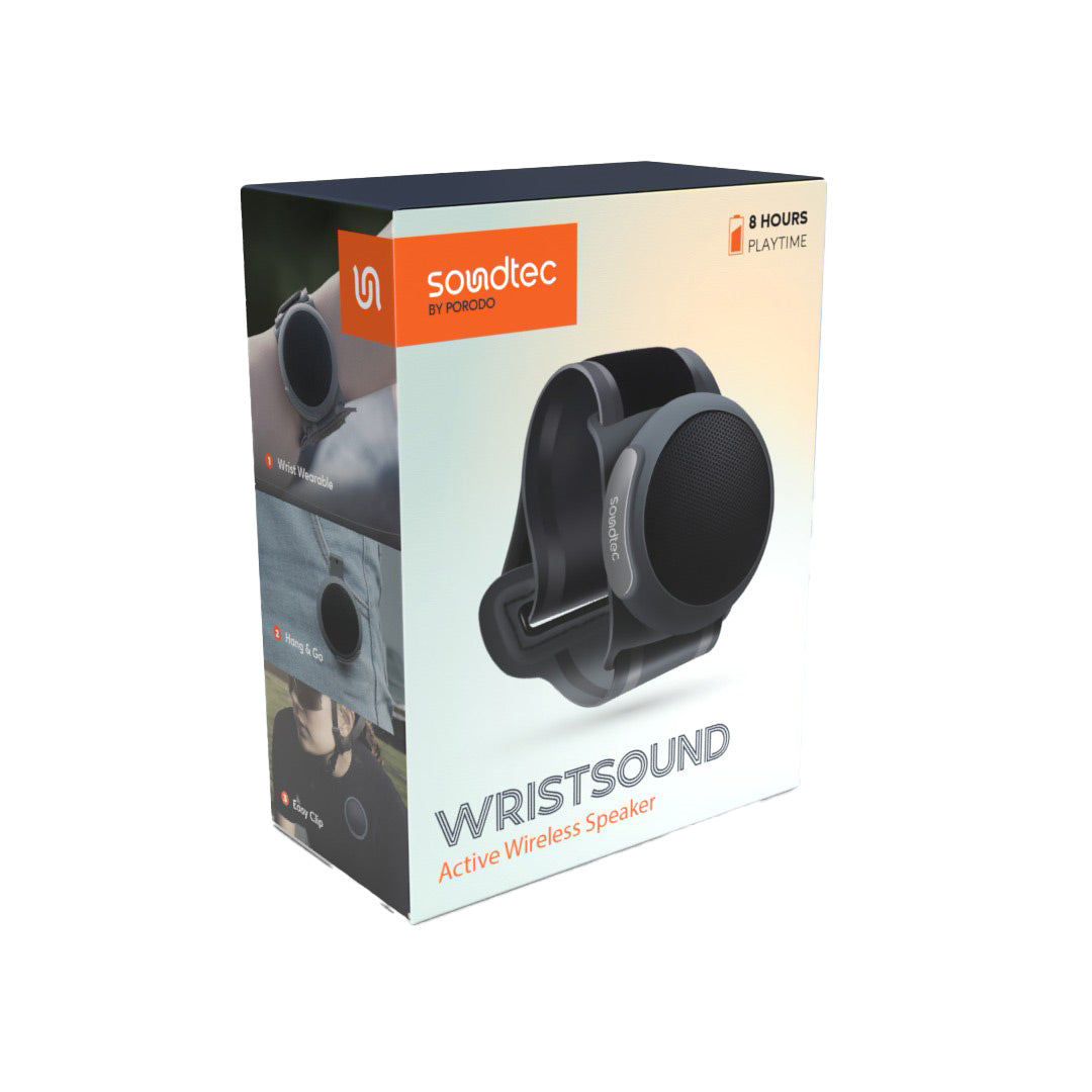Porodo Soundtec Wristsound Active Wireless Speaker - PD-STSWBS-BK
