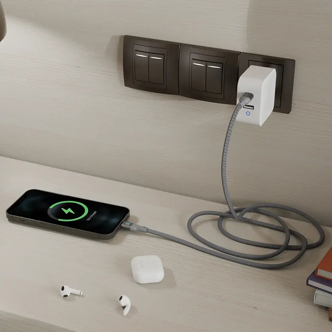 Porodo USB-C To USB-C Charging & Data Cable PD 60W - PDDC60SL