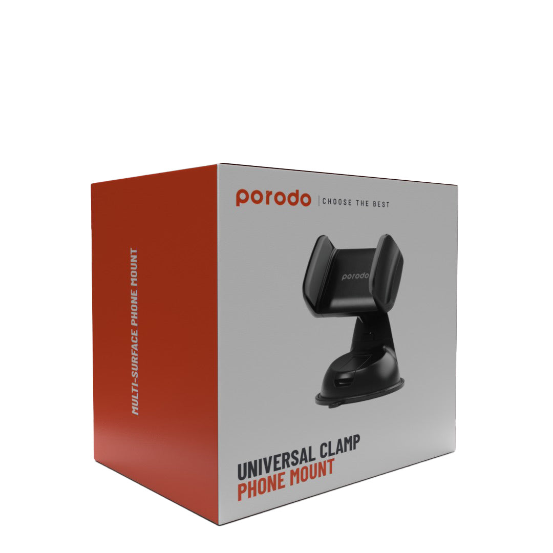 Porodo Universal Clamp Phone Mount - PDMUCMSBK
