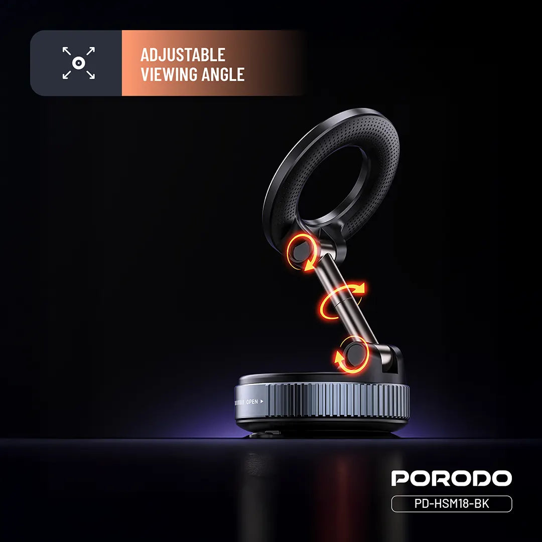Porodo Vacuseal Rotate-Lock Magsafe Mount - PD-HSM18-BK