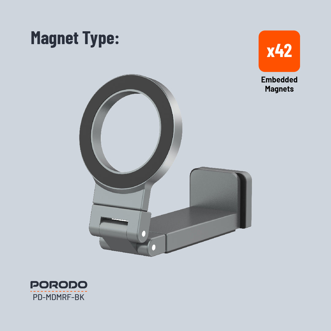 Porodo Zinc Alloy Special Purpose Magsafe Phone Mount - PD-MDMRF-BK