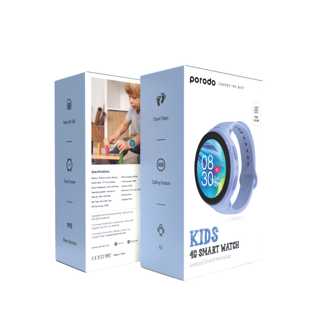 Porodo Kids 4G Smart Watch Android OS With WhatsApp – KDSWT