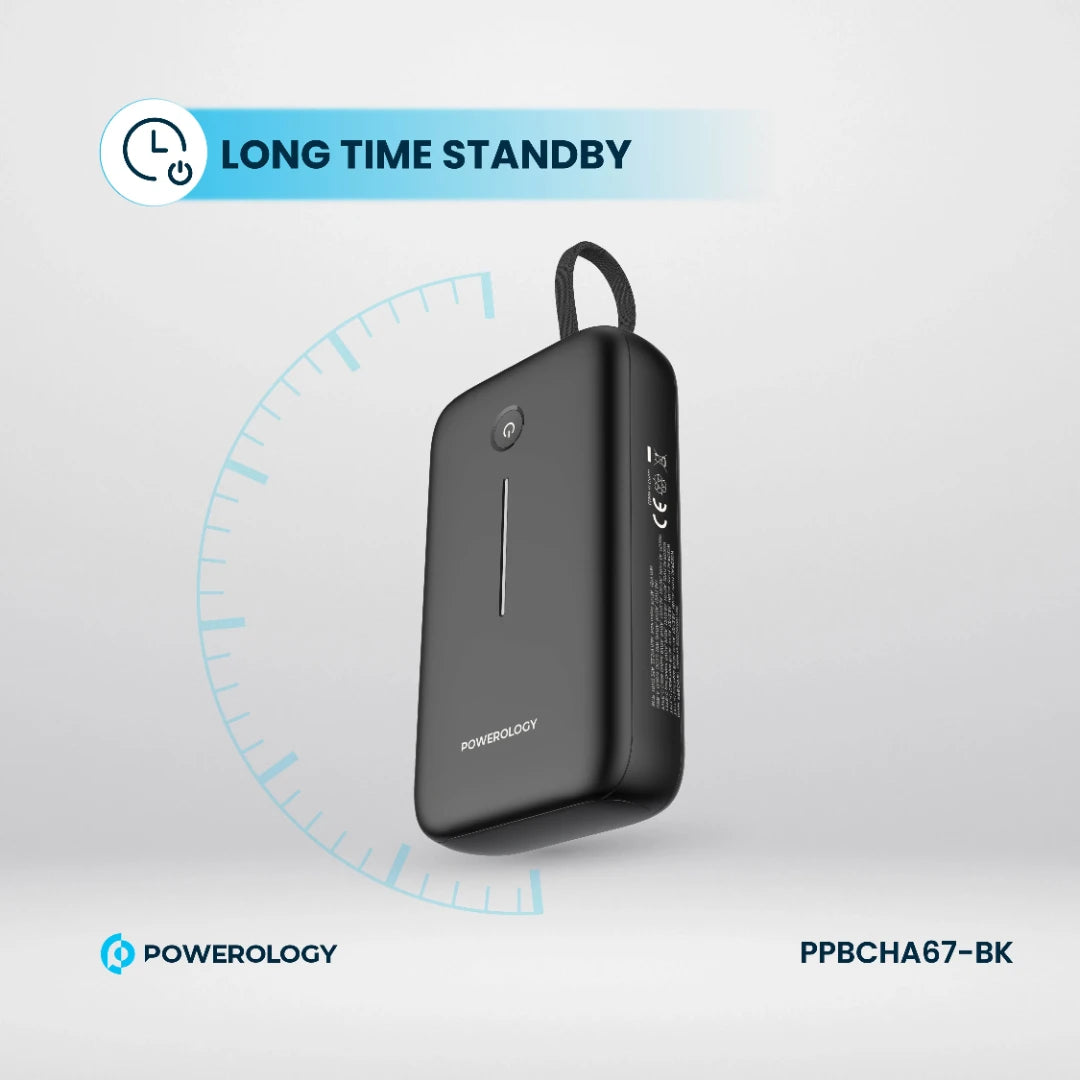 Powerology 20000mAh Power Bank - PPBCHA67BK - Black