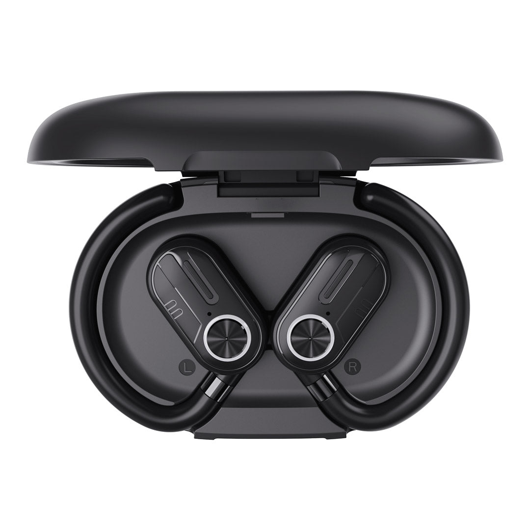 Powerology Open-Ear Wireless Stereo Earbuds - PWLAU008 - Black