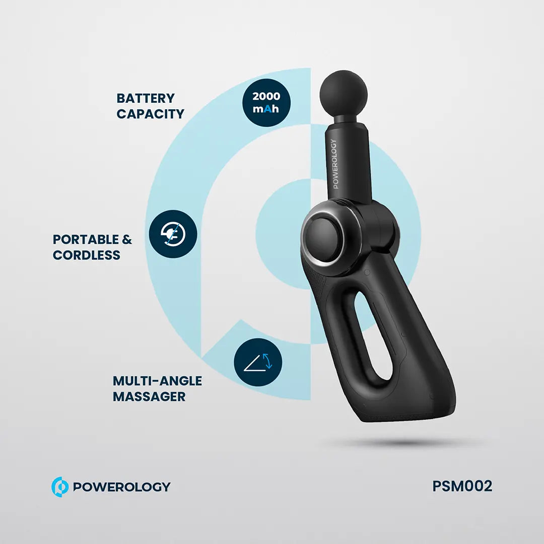 Powerology جهاز تدليك الجسم بالكامل - PSM002 - أسود