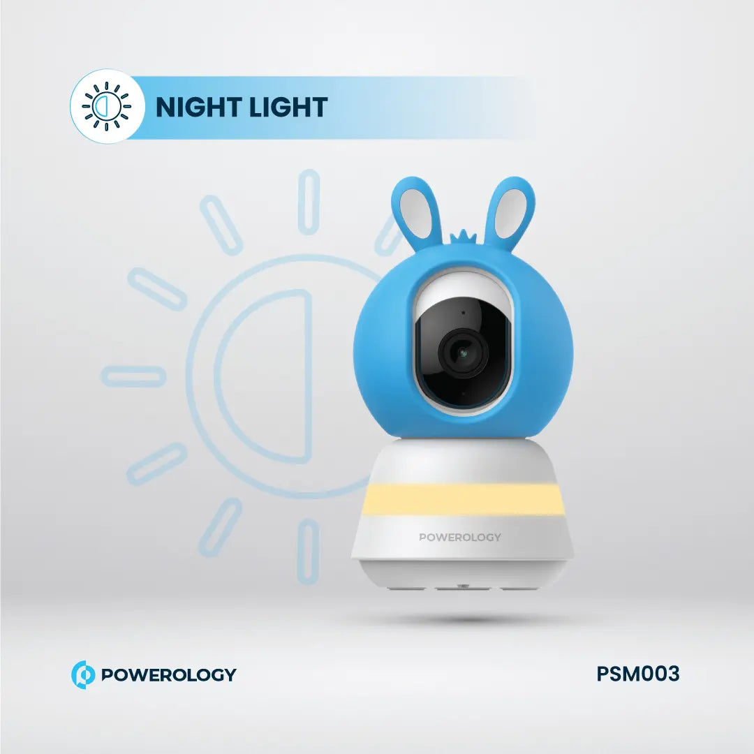 Powerology Monitor & App Baby Camera - PSM003 - Blue & Pink