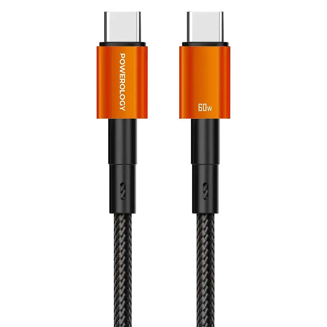 Powerology Nirvano 5-In-1 POWER Travel Kit - PPBCHA121BKOG - Black/
Orange