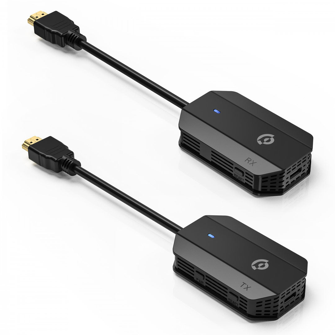 Powerology محول صوت وفيديو لاسلكي HDMI إلى HDMI - PHDMRABK - أسود