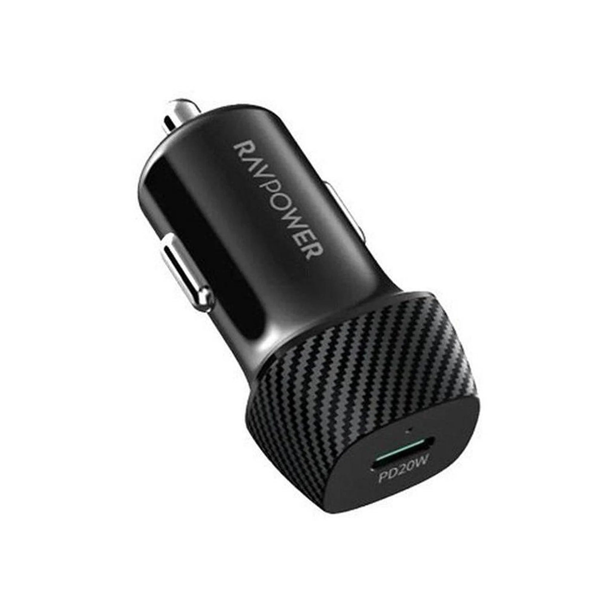RAVPower شاحن سيارة 20 واط، أسود اللون، من نوع 1C - VC1017
