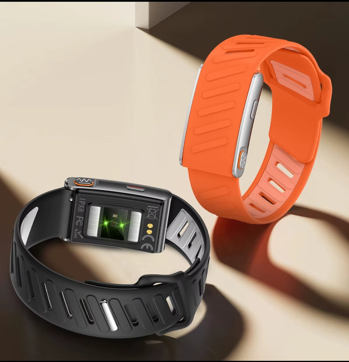 سوار Trackfit Ultra الذكية لتتبع اللياقة البدنية والصحة العامة - اللون الأسود