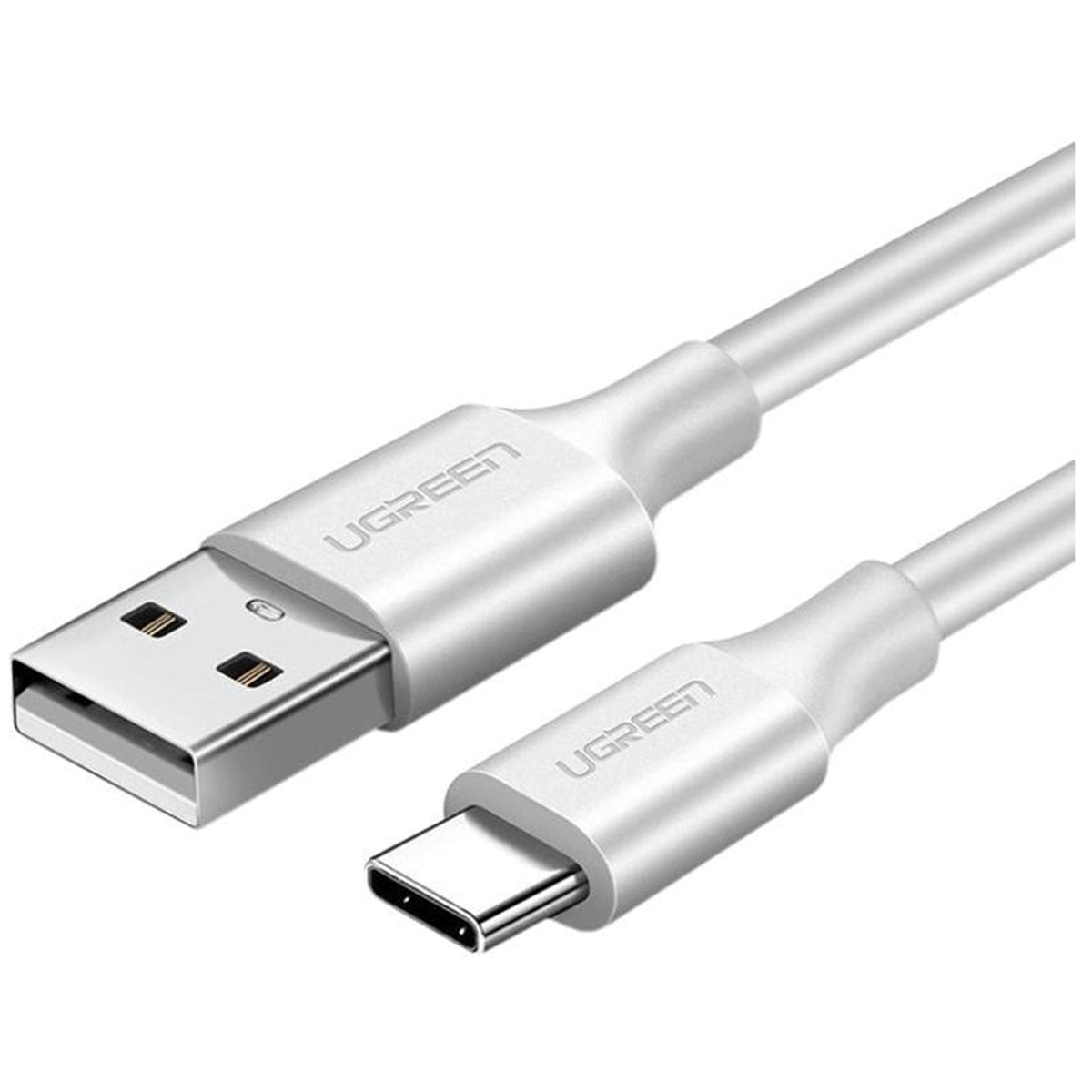 UGREEN كابل USB-A إلى USB-C بطلاء نيكل 1.5 متر (أبيض) 18 واط - US287