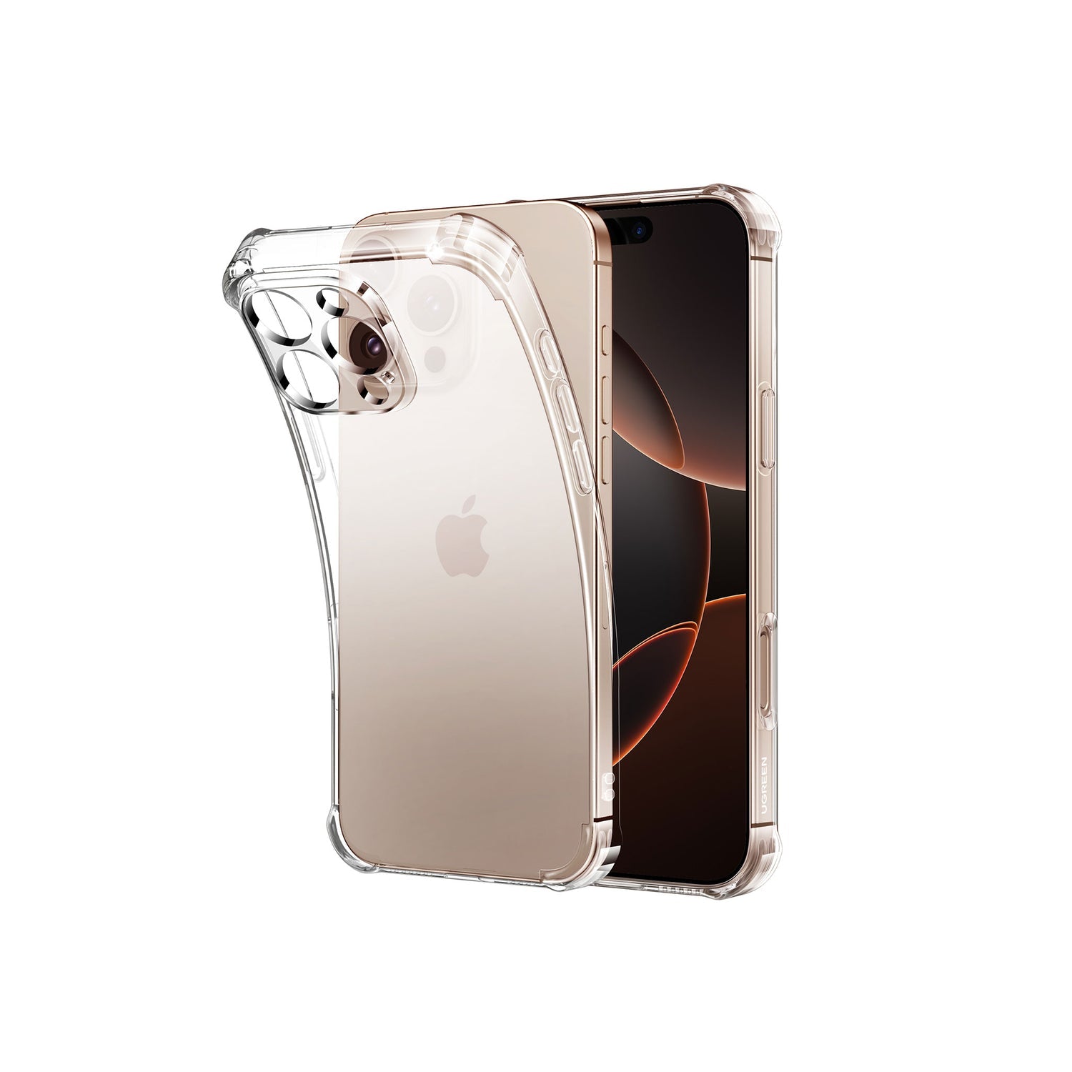 UGREEN Bright Cushion كفر حماية لـ iPhone 16 Pro - شفاف