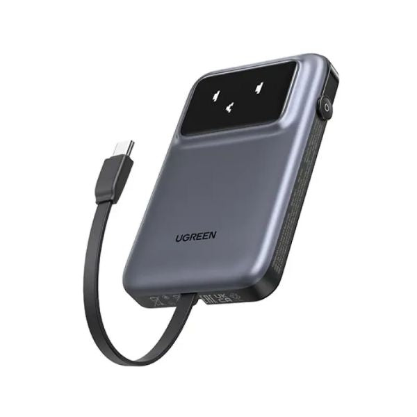 UGREEN 10000mAh Power Bank with Built-in Cable 30W PB511