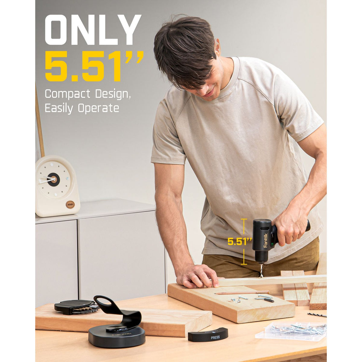 Fanttik NEX K2 Ultra 7.4V Brushless Cordless Drill - Black