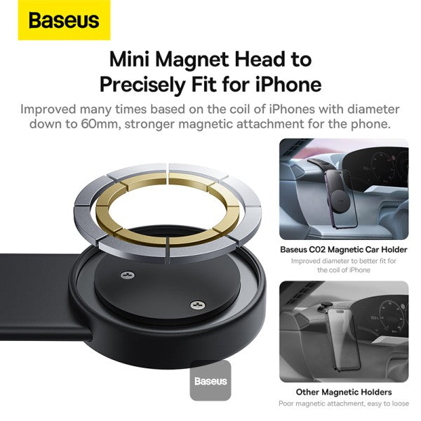 Baseus PrimeTrip C02 Air Magnetic Car Mount – Black