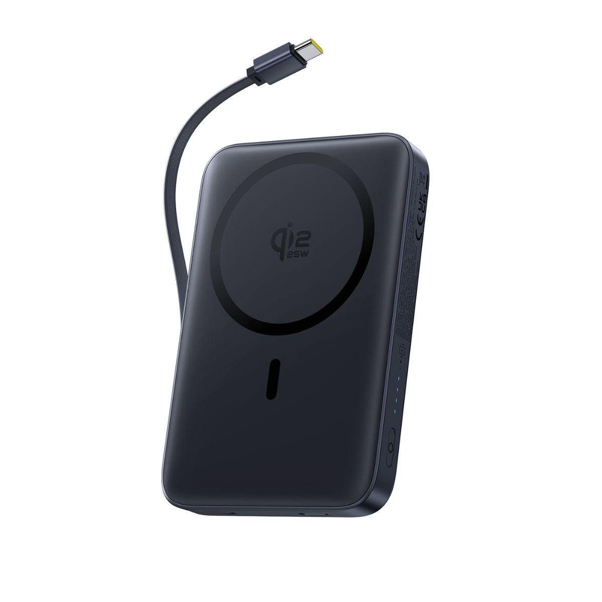 Baseus PicoGo AM61 Qi2.2 Magnetic Power Bank with Built-in Cable 10000mAh 45W - E0028V00 - Cosmic Black