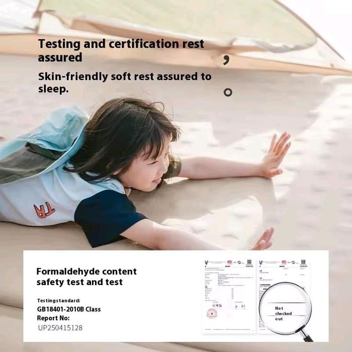Naturehike D Series Automatic Inflatable Cushion with Built-in Pillow - Khaki Single(200*65*3)