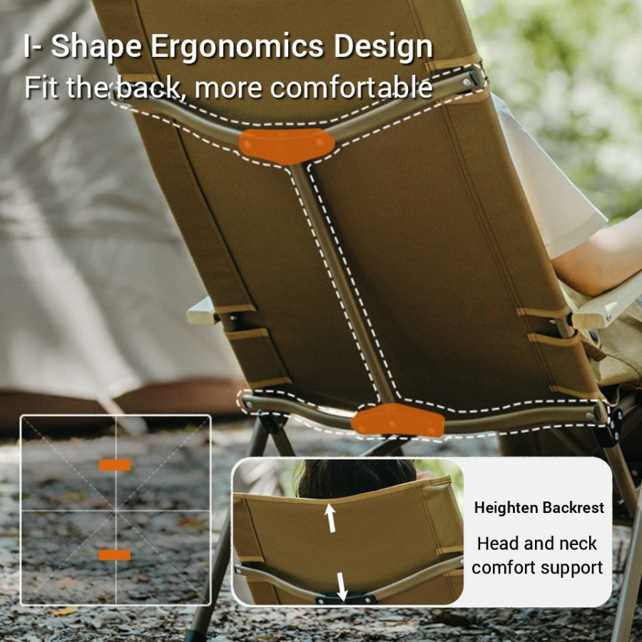 Naturehike Nightfall T08 Speed Towing Recliner - Coffee