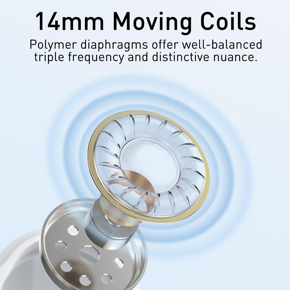 Baseus Encok CZ17 Semi-In-Ear Wired Earphones – White