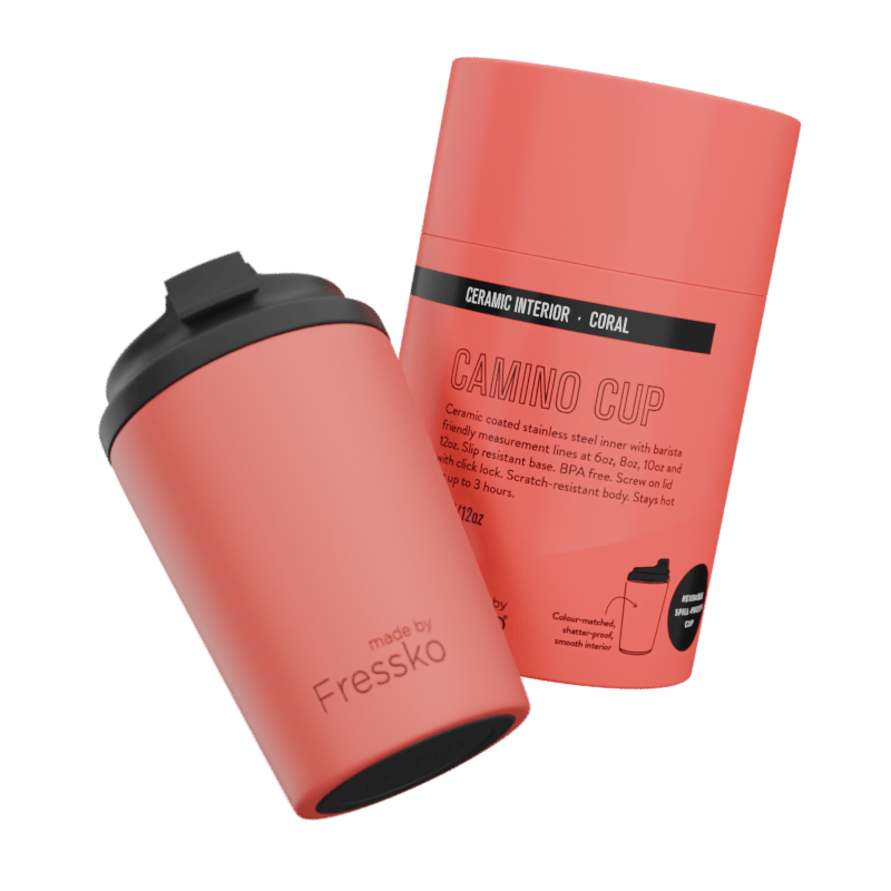 Fressko Camino 340ml / 12oz Cup - Ceramic - Coral