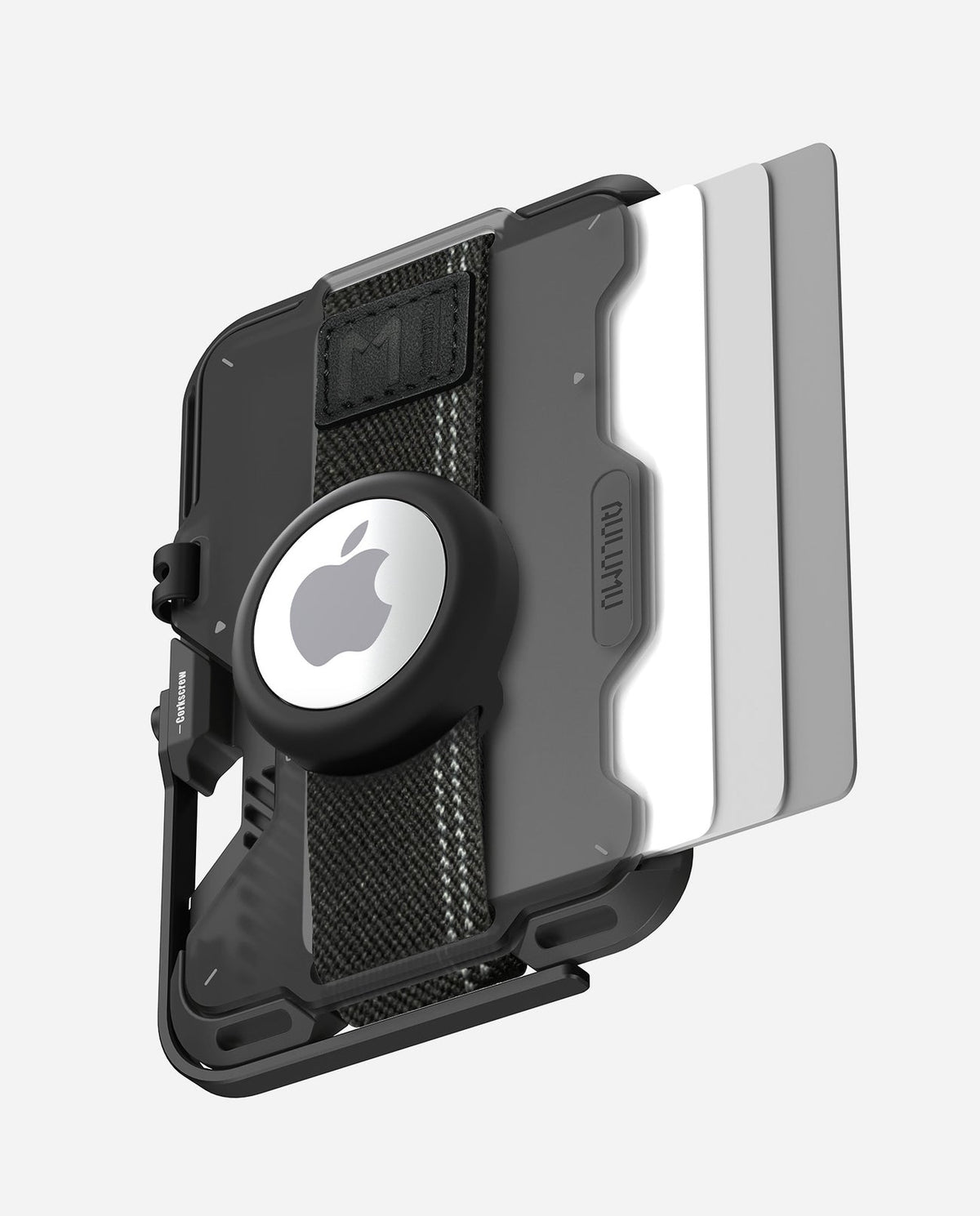 AULUMU G03 Multi-Tool Magnetic Metal Wallet Frosted Cover - Translucent Gray