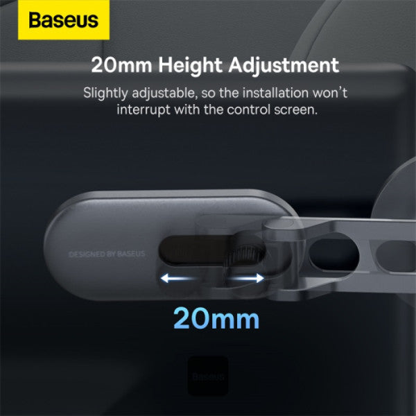 Baseus T-Space حامل سيارة معدني قابل للطي - فضي